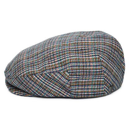 Brixton Hats Hooligan Micro Houndstooth Flat Cap - Multi-Coloured