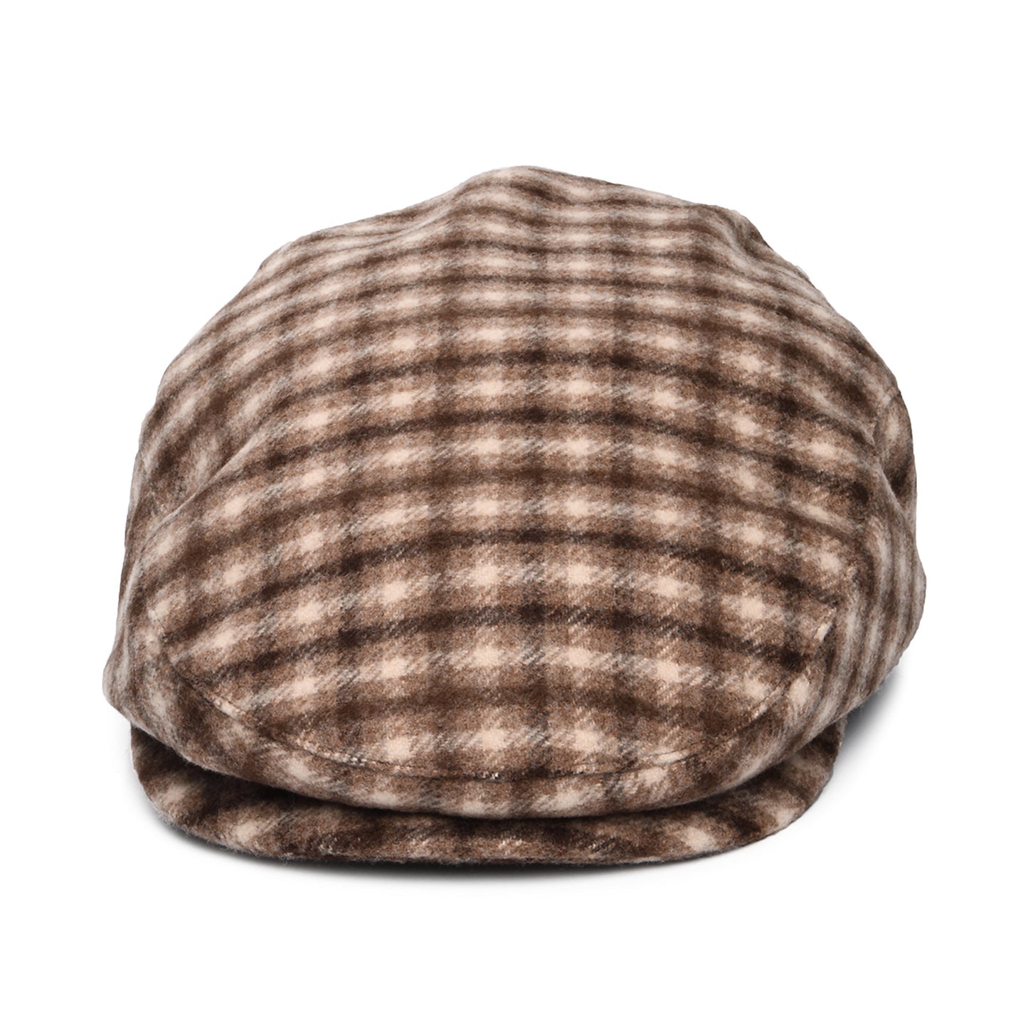 Brixton Hats Hooligan Plaid Flat Cap - Sand-Brown
