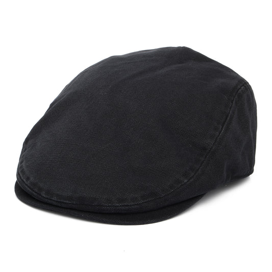 Carhartt WIP Hats Webster Cotton Canvas Duckbill Flat Cap - Black