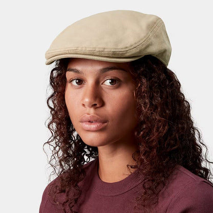 Carhartt WIP Hats Webster Cotton Canvas Duckbill Flat Cap - Beige