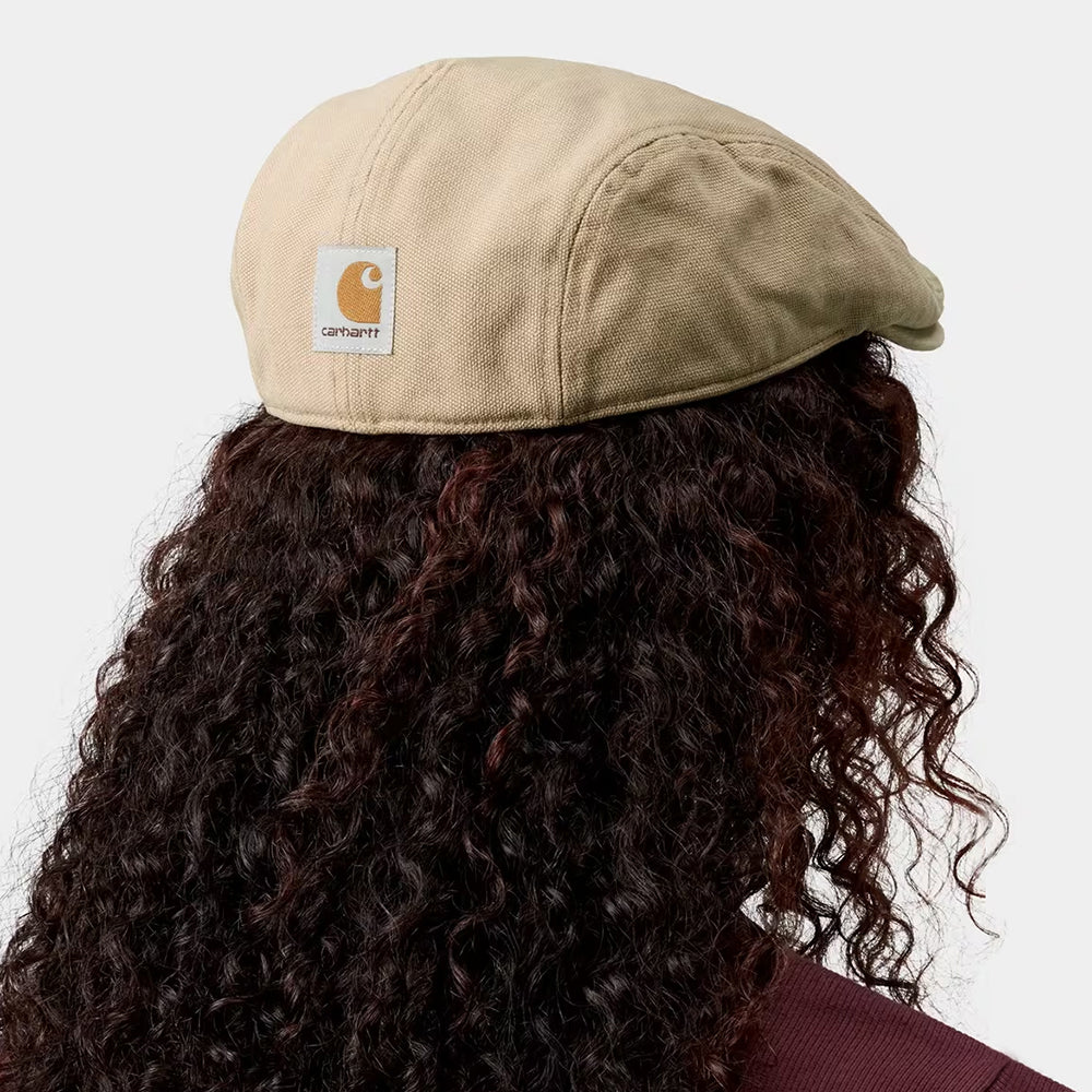 Carhartt WIP Hats Webster Cotton Canvas Duckbill Flat Cap - Beige