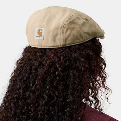 Carhartt WIP Hats Webster Cotton Canvas Duckbill Flat Cap - Beige