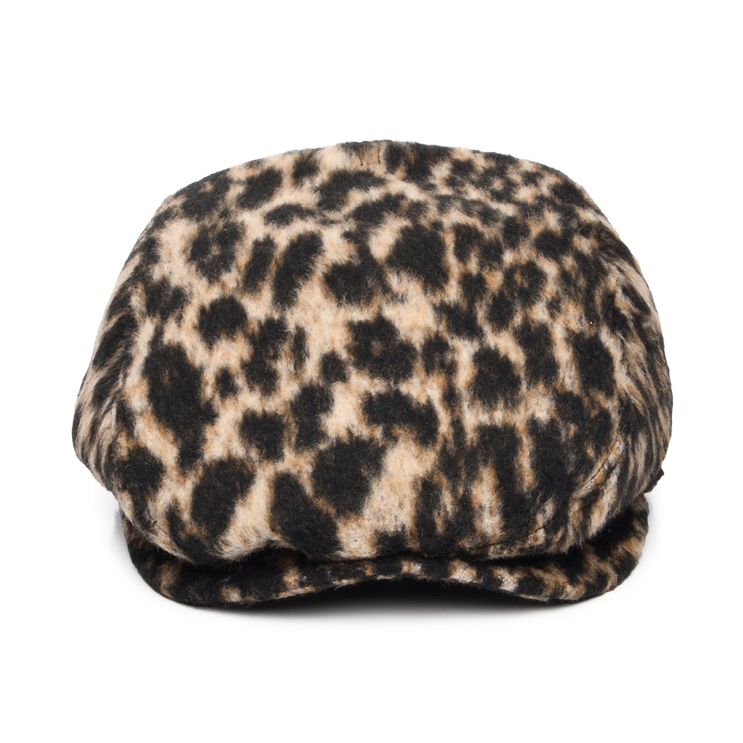 Barts Hats Systa Leopard Wool Blend Flat Cap - Brown