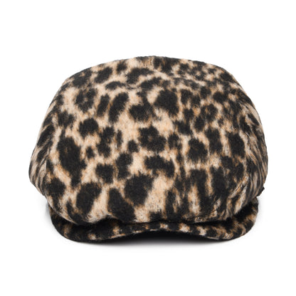 Barts Hats Systa Leopard Wool Blend Flat Cap - Brown