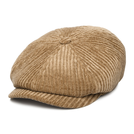 Stetson Hats Hatteras Jersey Corduroy Newsboy Cap - Light Brown