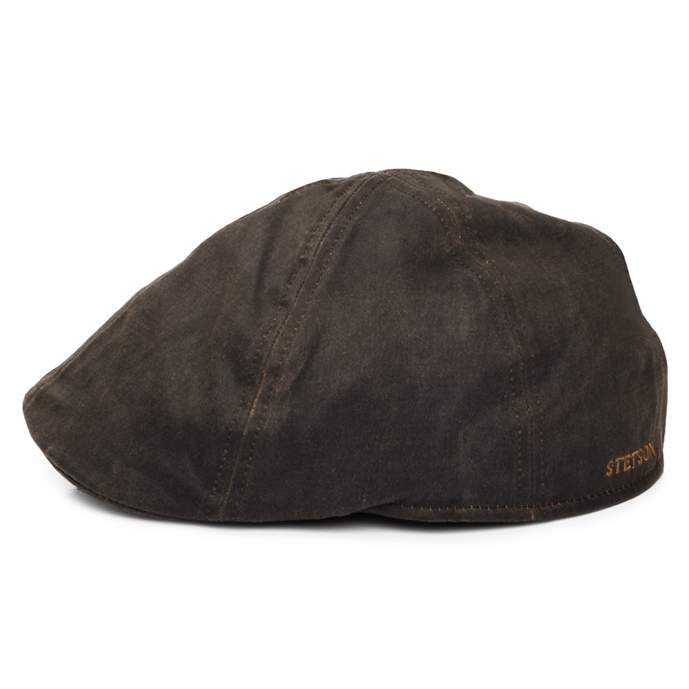 Stetson Hats Weathered Duckbill Flat Cap - Brown