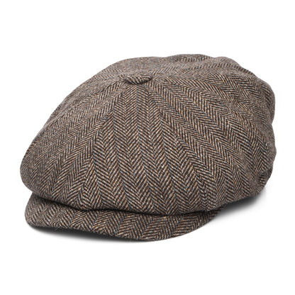 Barbour Hats Fyne Tweed Newsboy Cap - Brown
