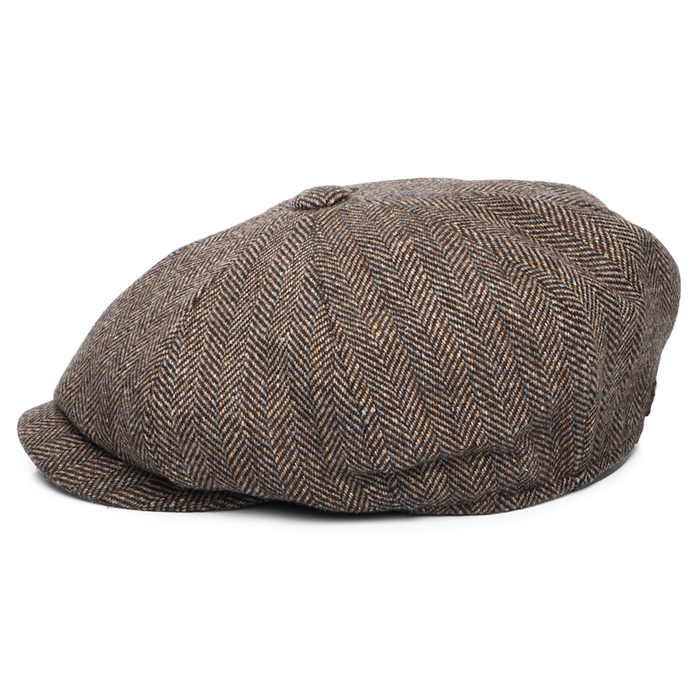 Barbour Hats Fyne Tweed Newsboy Cap - Brown