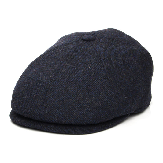 Barbour Hats Claymore Wool Blend Newsboy Cap - Navy Blue