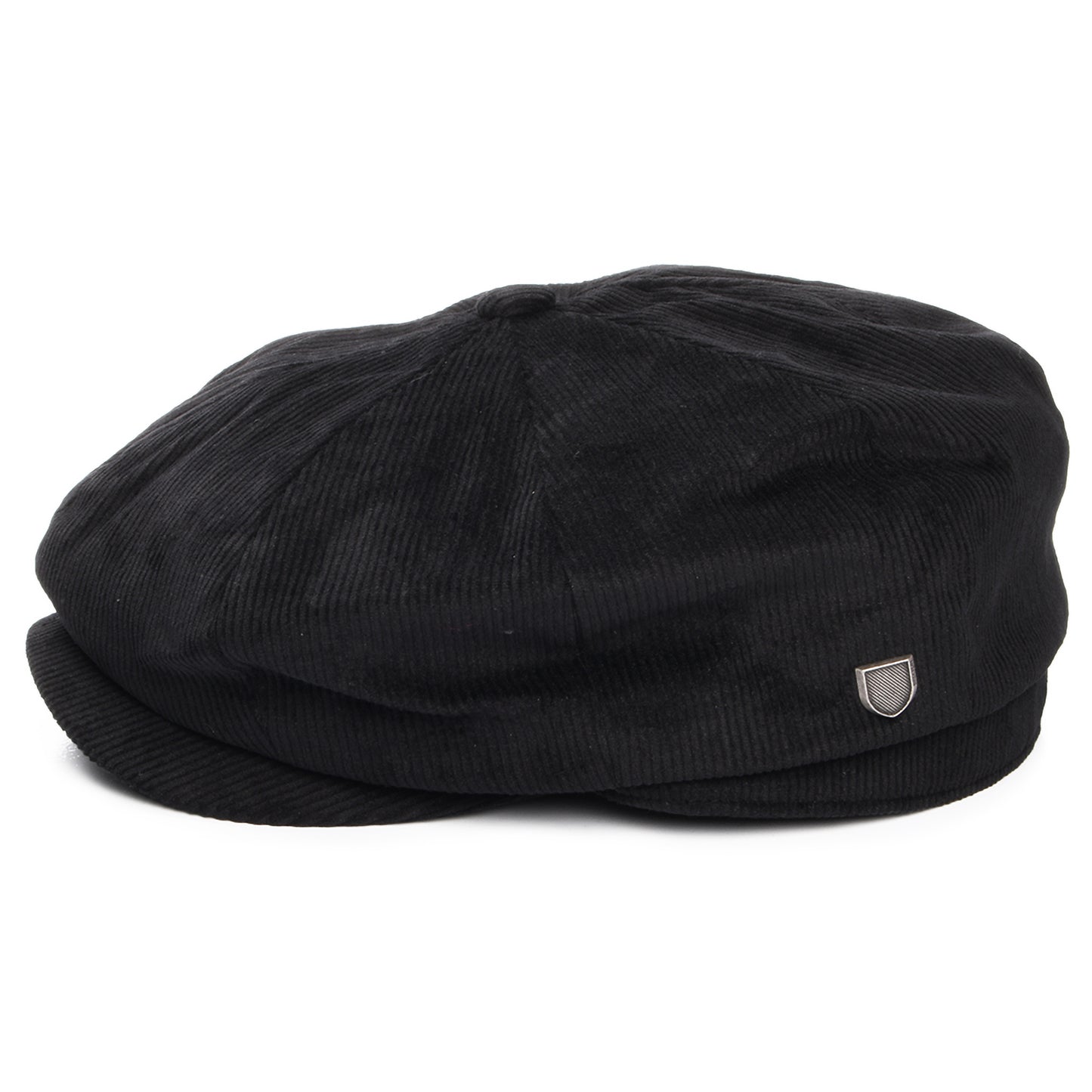 Brixton Hats Brood Corduroy Baggy Newsboy Cap - Black