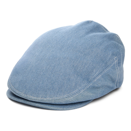 Brixton Hats Hooligan Denim Flat Cap - Blue