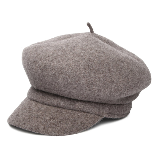 Whiteley Hats Vanessa Wool Baker Boy Cap - Taupe