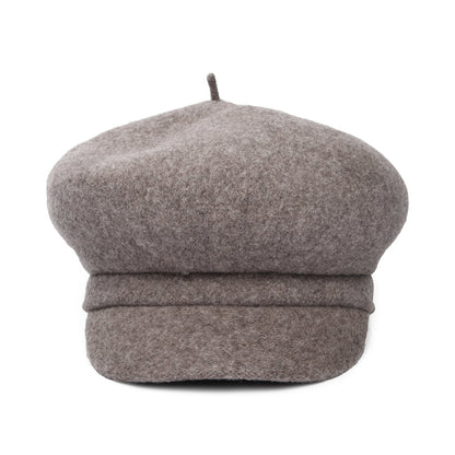 Whiteley Hats Vanessa Wool Baker Boy Cap - Taupe