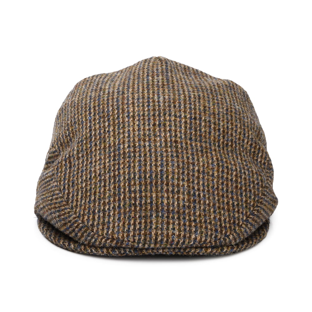 City Sport Royal HARRIS TWEED Flat Cap - Brown-Blue