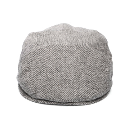 City Sport Water Resistant Organic Merino Wool Flat Cap - Light Grey