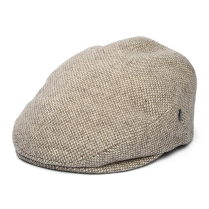 City Sport Organic Merino Wool Flat Cap - Light Brown