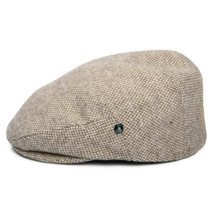 City Sport Organic Merino Wool Flat Cap - Light Brown