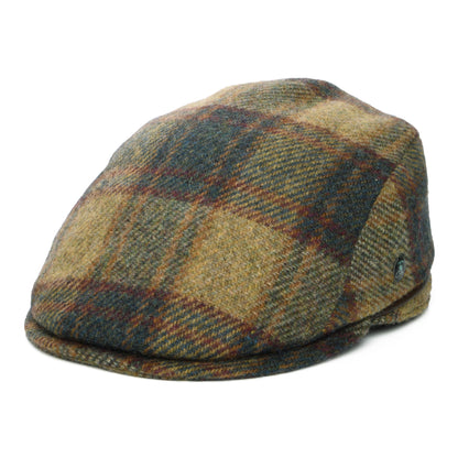 City Sport British Virgin Wool Le Charmeur Flat Cap - Light Olive-Multi