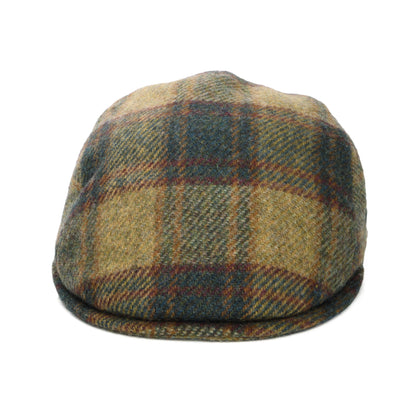 City Sport British Virgin Wool Le Charmeur Flat Cap - Light Olive-Multi