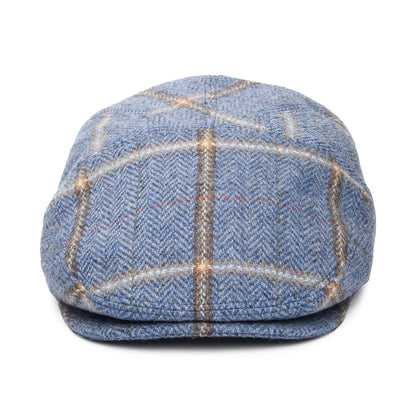 Bailey Hats Lou Plaid Wool Flat Cap - Blue-Multi