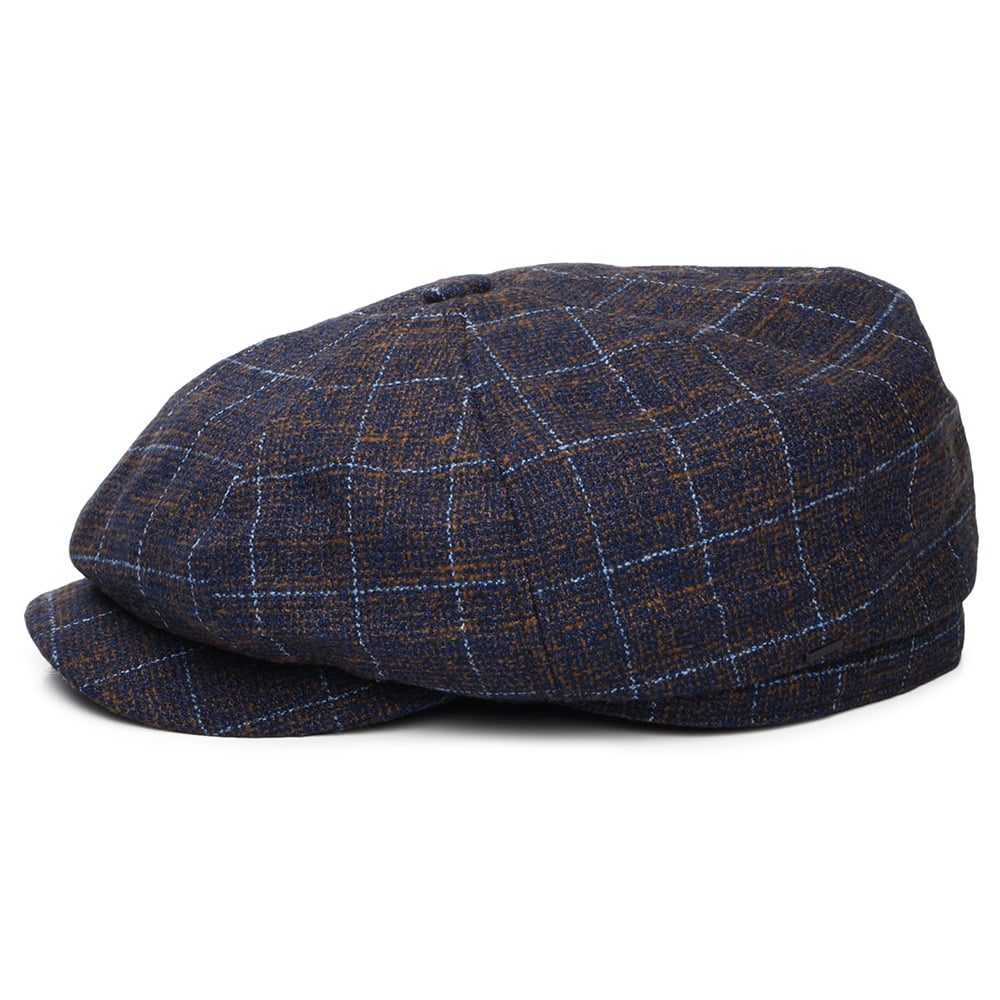 Bailey Hats Tru Check Newsboy Cap - Blue-Multi