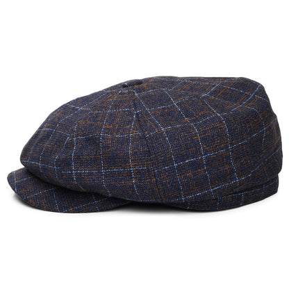 Bailey Hats Tru Check Newsboy Cap - Blue-Multi