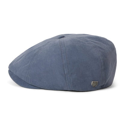 Brixton Hats Brood Brushed Satin Newsboy Cap - Slate Blue