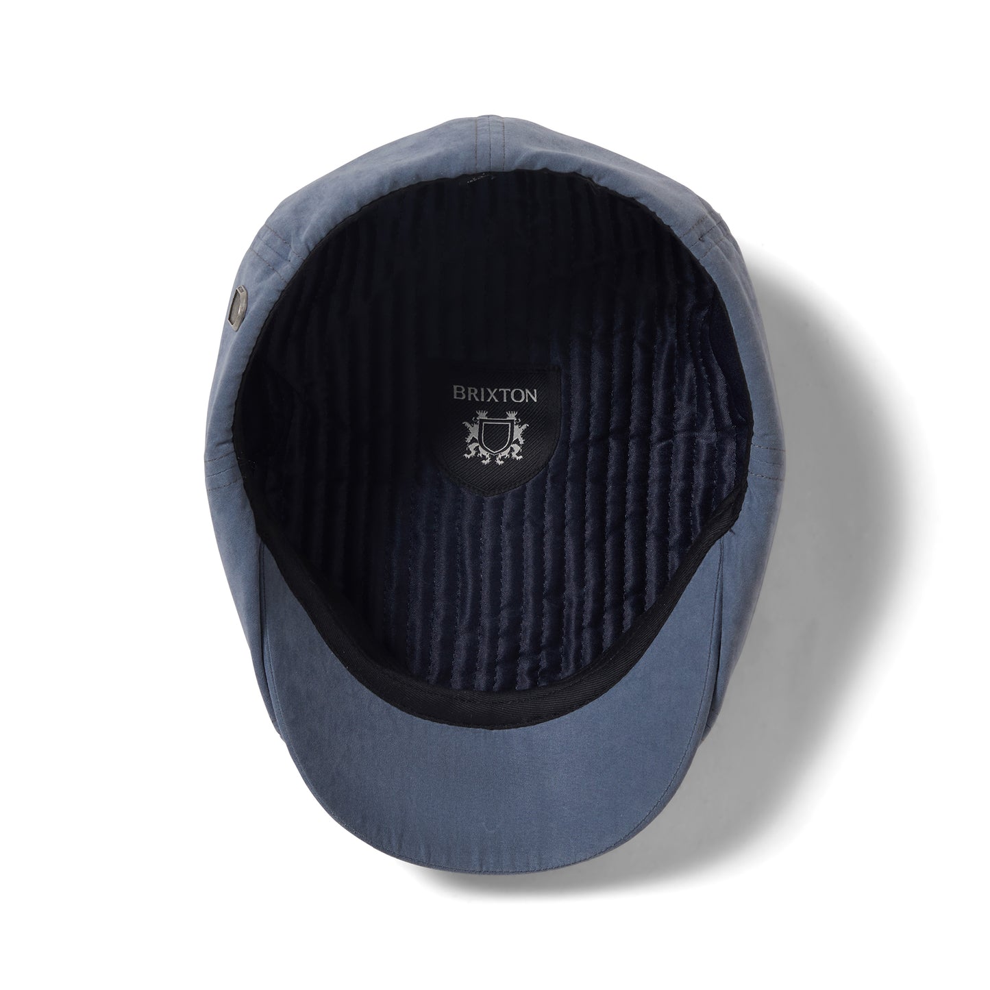 Brixton Hats Brood Brushed Satin Newsboy Cap - Slate Blue