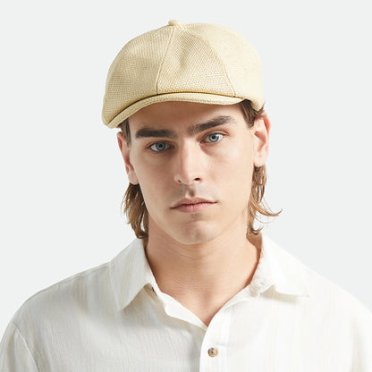 Brixton Hats Brood Lightweight Toyo Straw Newsboy Cap - Natural