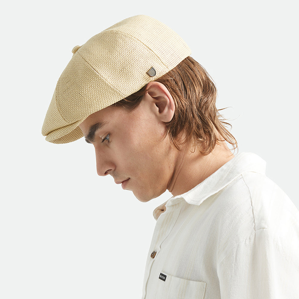 Brixton Hats Brood Lightweight Toyo Straw Newsboy Cap - Natural
