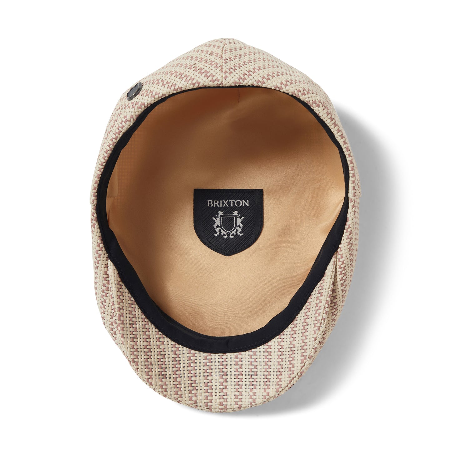 Brixton Hats Hooligan Lightweight Toyo Straw Flat Cap - Natural-Clay