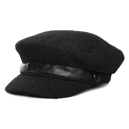 Scala Hats Donna Bouclé Baker Boy Cap - Black