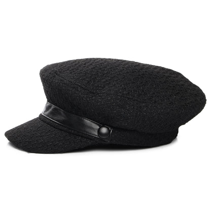 Scala Hats Donna Bouclé Baker Boy Cap - Black