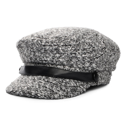 Scala Hats Donna Bouclé Baker Boy Cap - Grey