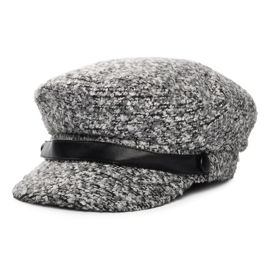 Scala Hats Donna Bouclé Baker Boy Cap - Grey