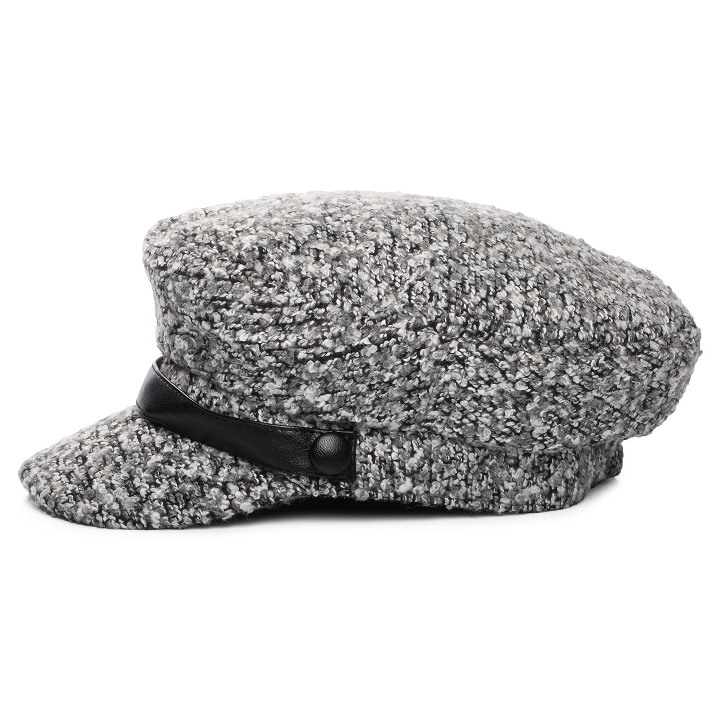 Scala Hats Donna Bouclé Baker Boy Cap - Grey