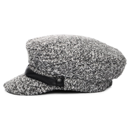 Scala Hats Donna Bouclé Baker Boy Cap - Grey