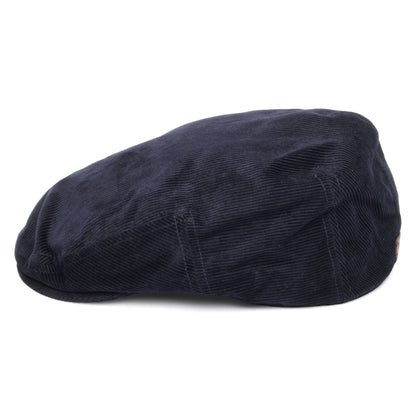 Barbour Hats Bayfield Corduroy Flat Cap - Navy Blue