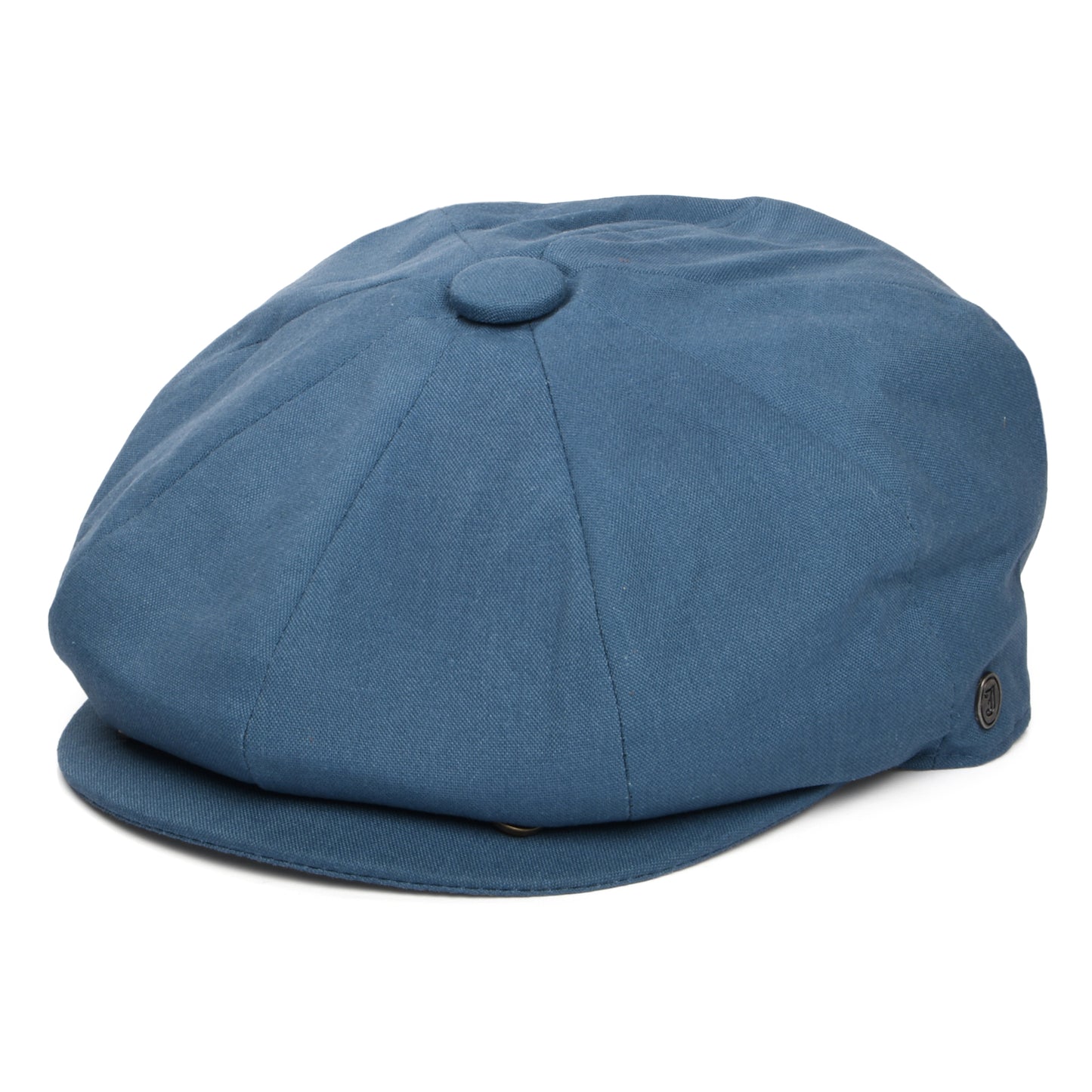 Jaxon & James Linen Newsboy Cap - Slate Blue