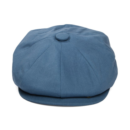 Jaxon & James Linen Newsboy Cap - Slate Blue