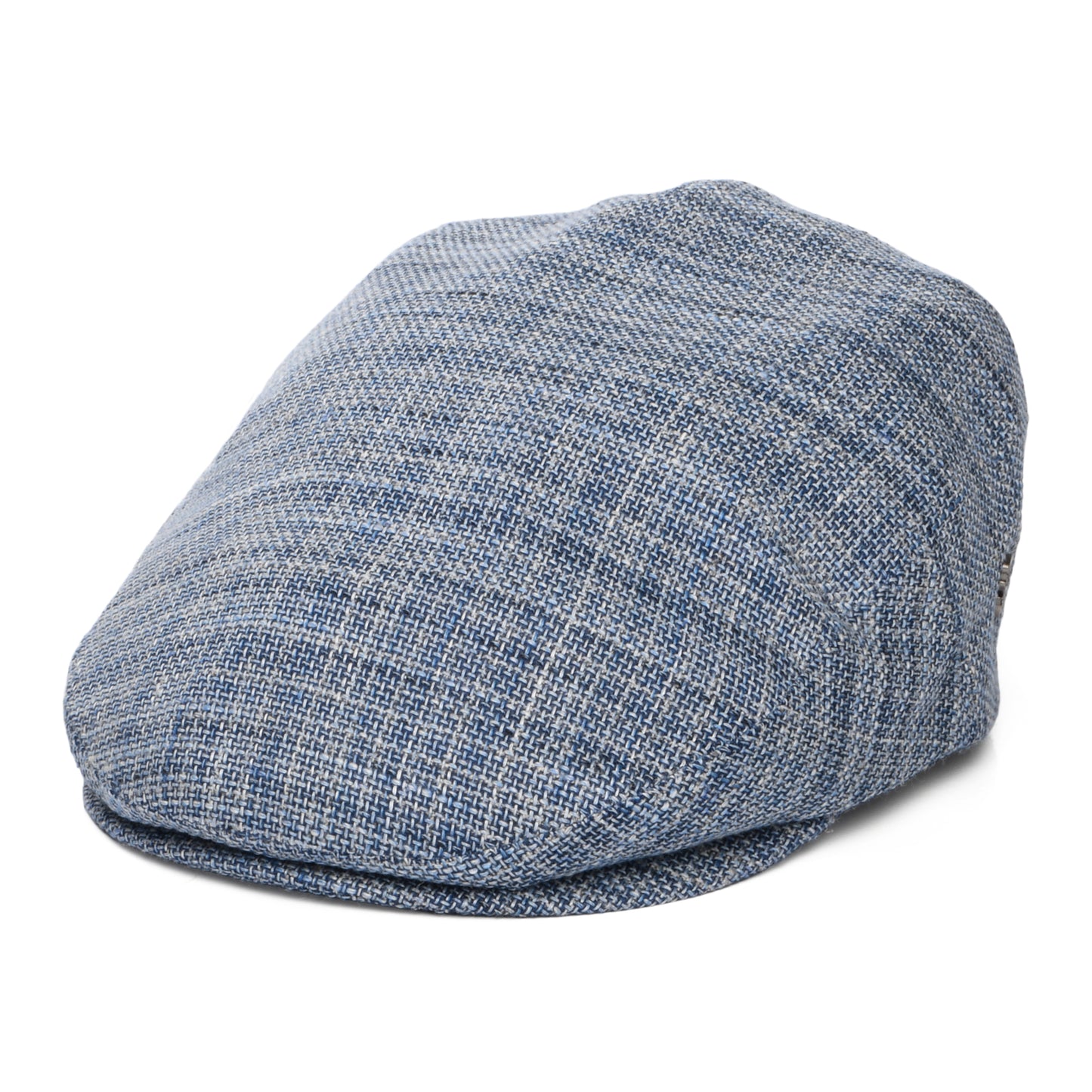 City Sport Textured Linen-Cotton Flat Cap - Blue