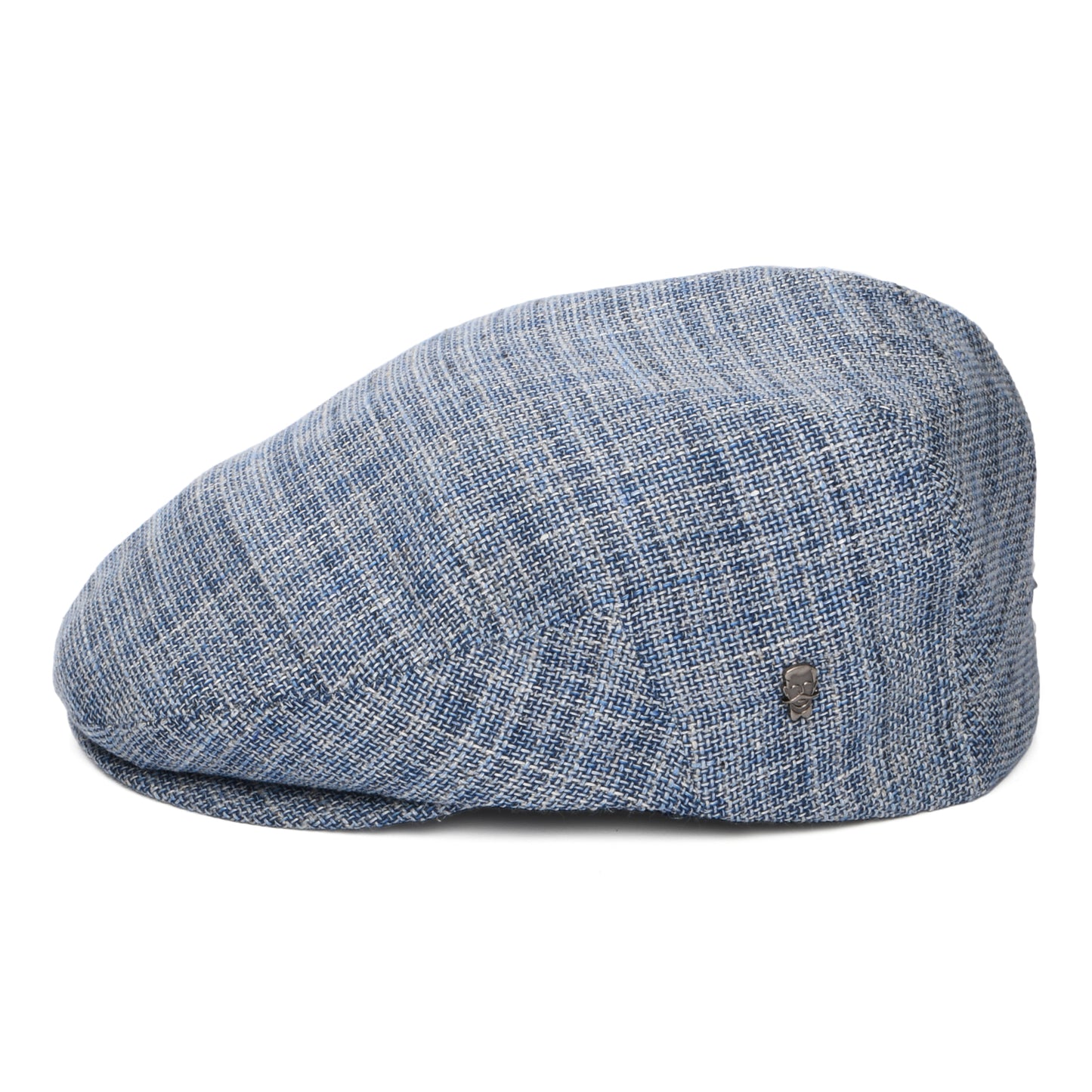 City Sport Textured Linen-Cotton Flat Cap - Blue