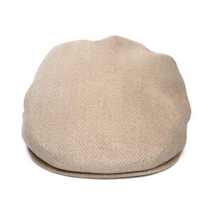 City Sport Coffee Dyed Flat Cap - Natural