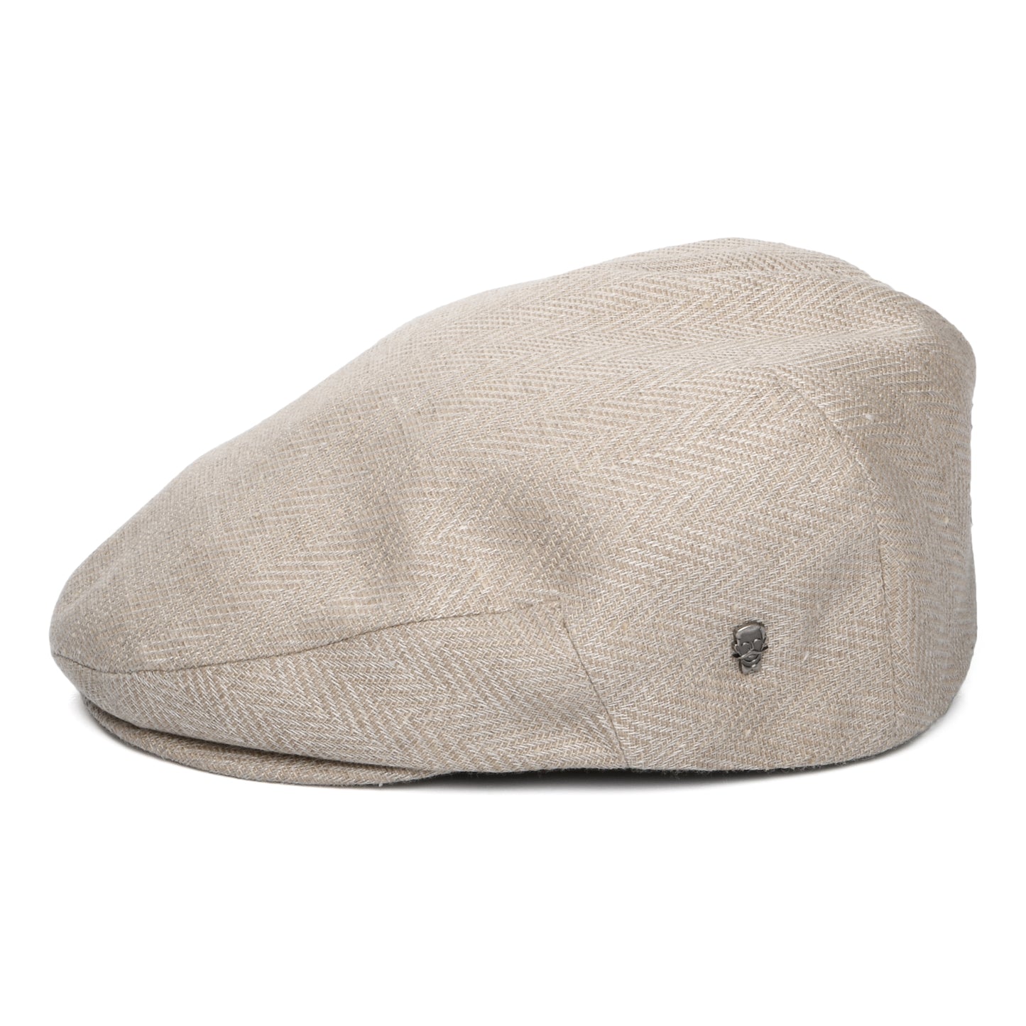 City Sport Coffee Dyed Flat Cap - Natural