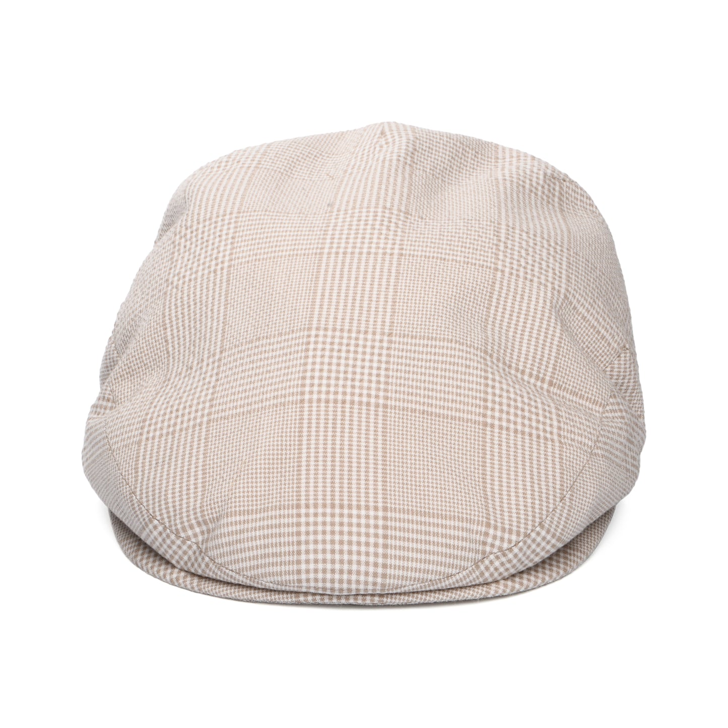 City Sport Check Lightweight Flat Cap - Tan