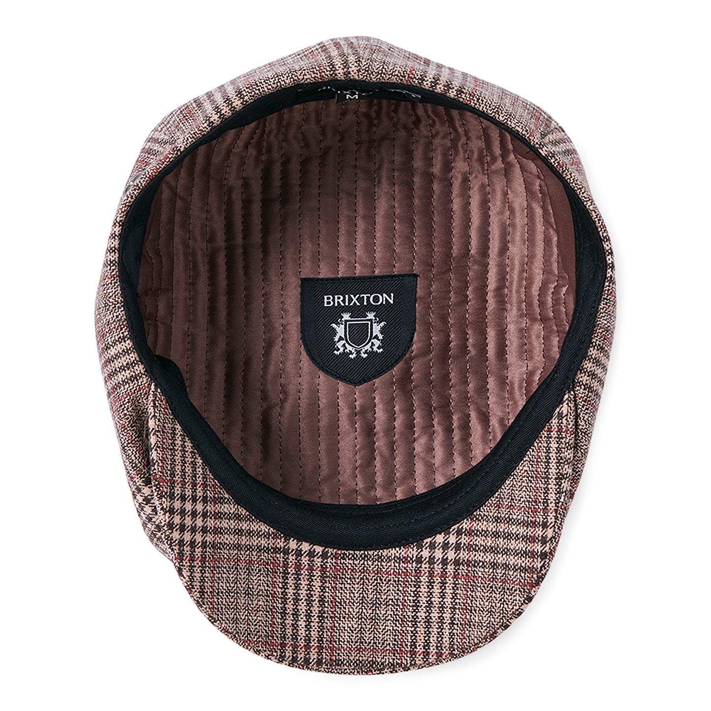 Brixton Hats Brood Plaid Newsboy Cap - Brown-Tan-Red