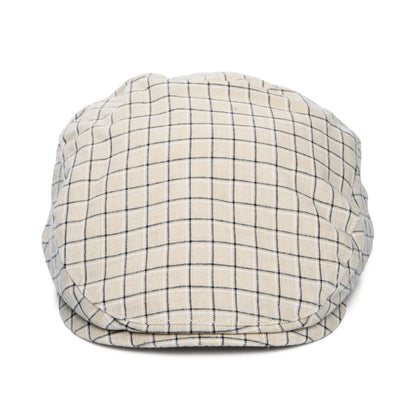 Bailey Hats Liam Cotton-Linen Flat Cap - Beige