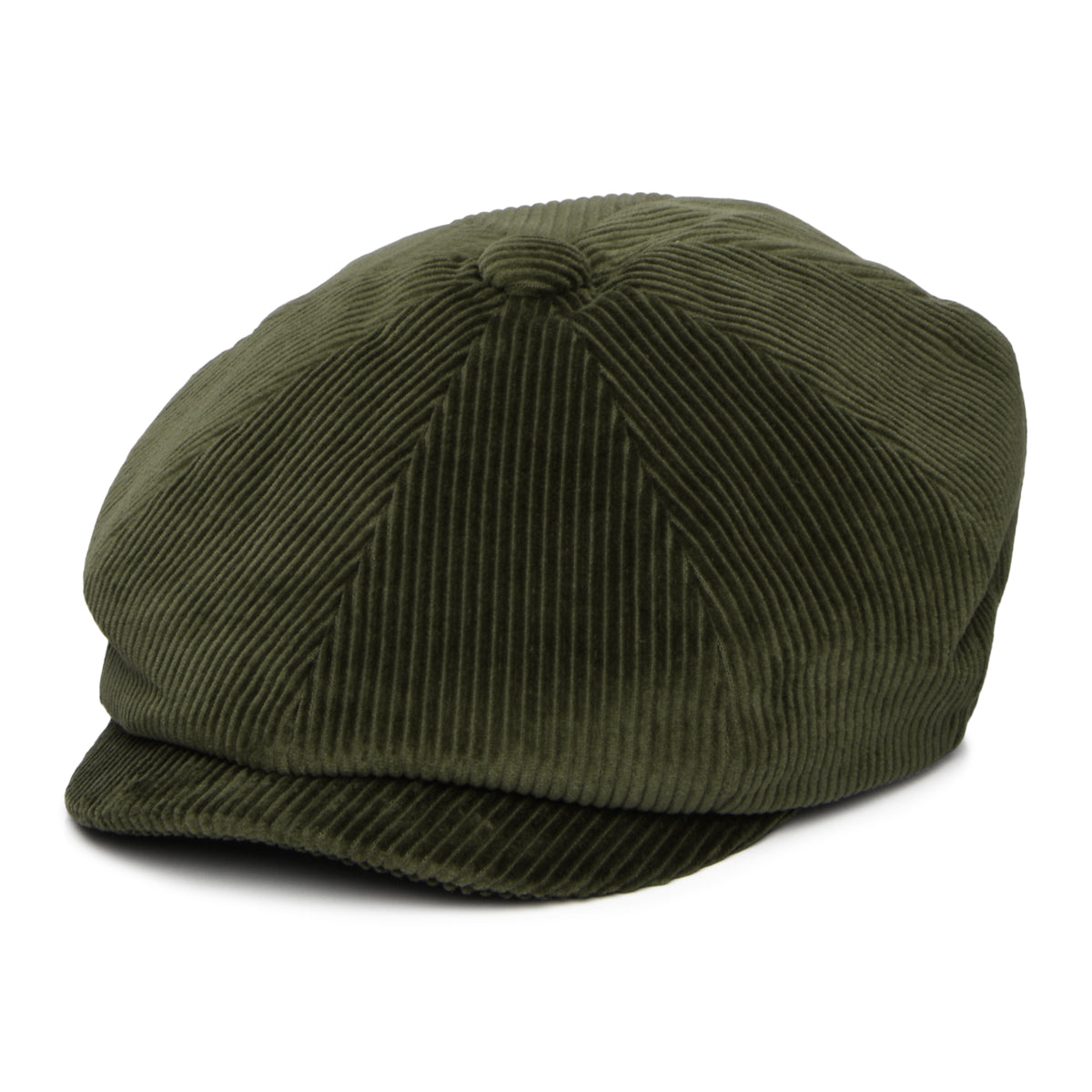 Barbour Hats Westdale Corduroy Newsboy Cap - Olive