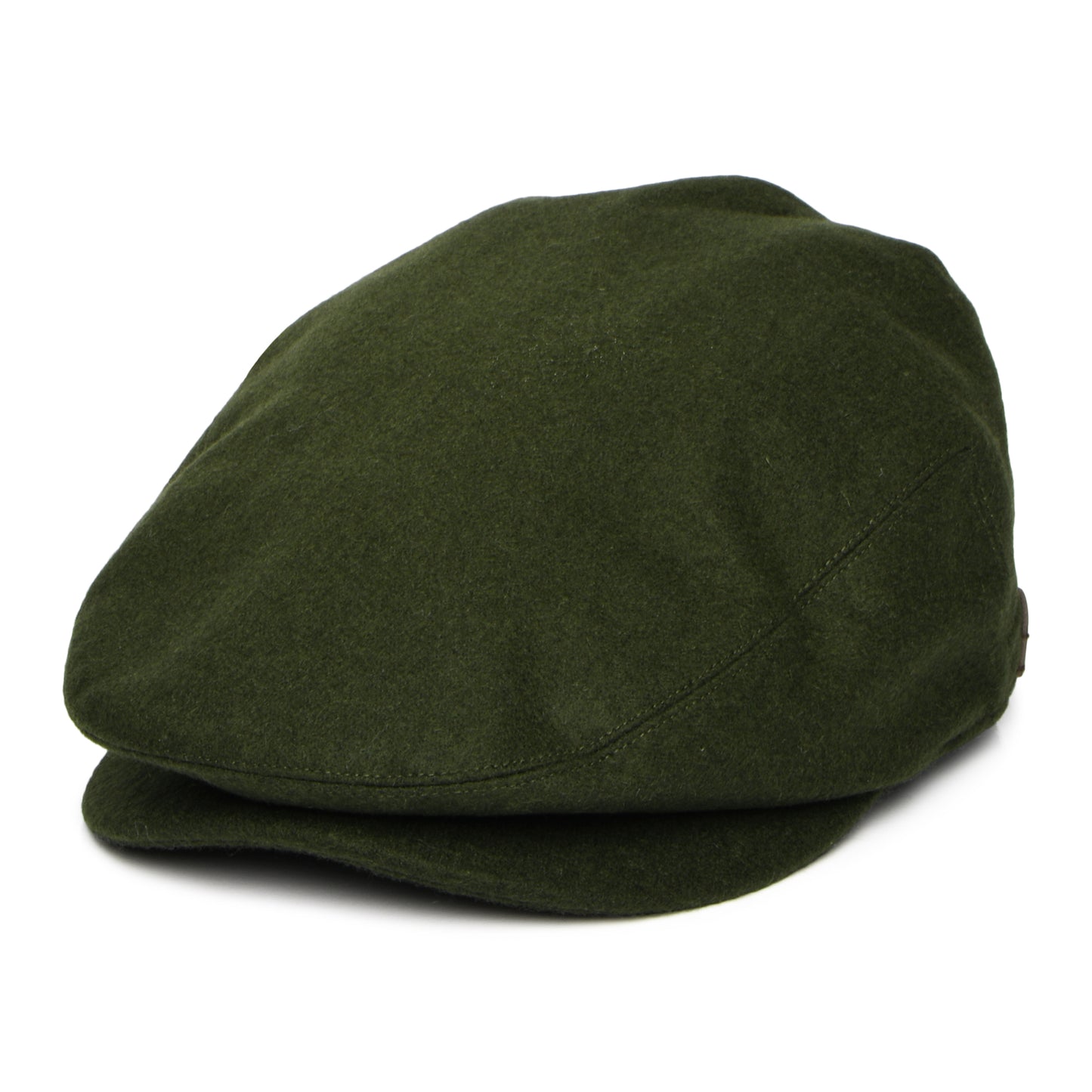 Barbour Hats Redshore Melton Wool Blend Flat Cap - Forest