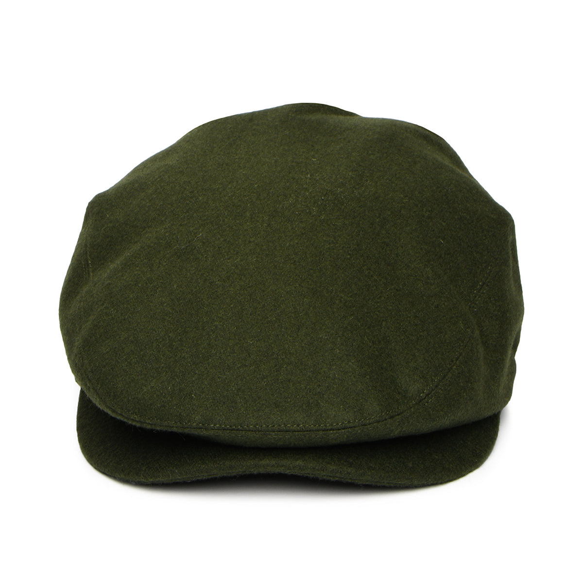 Barbour Hats Redshore Melton Wool Blend Flat Cap - Forest